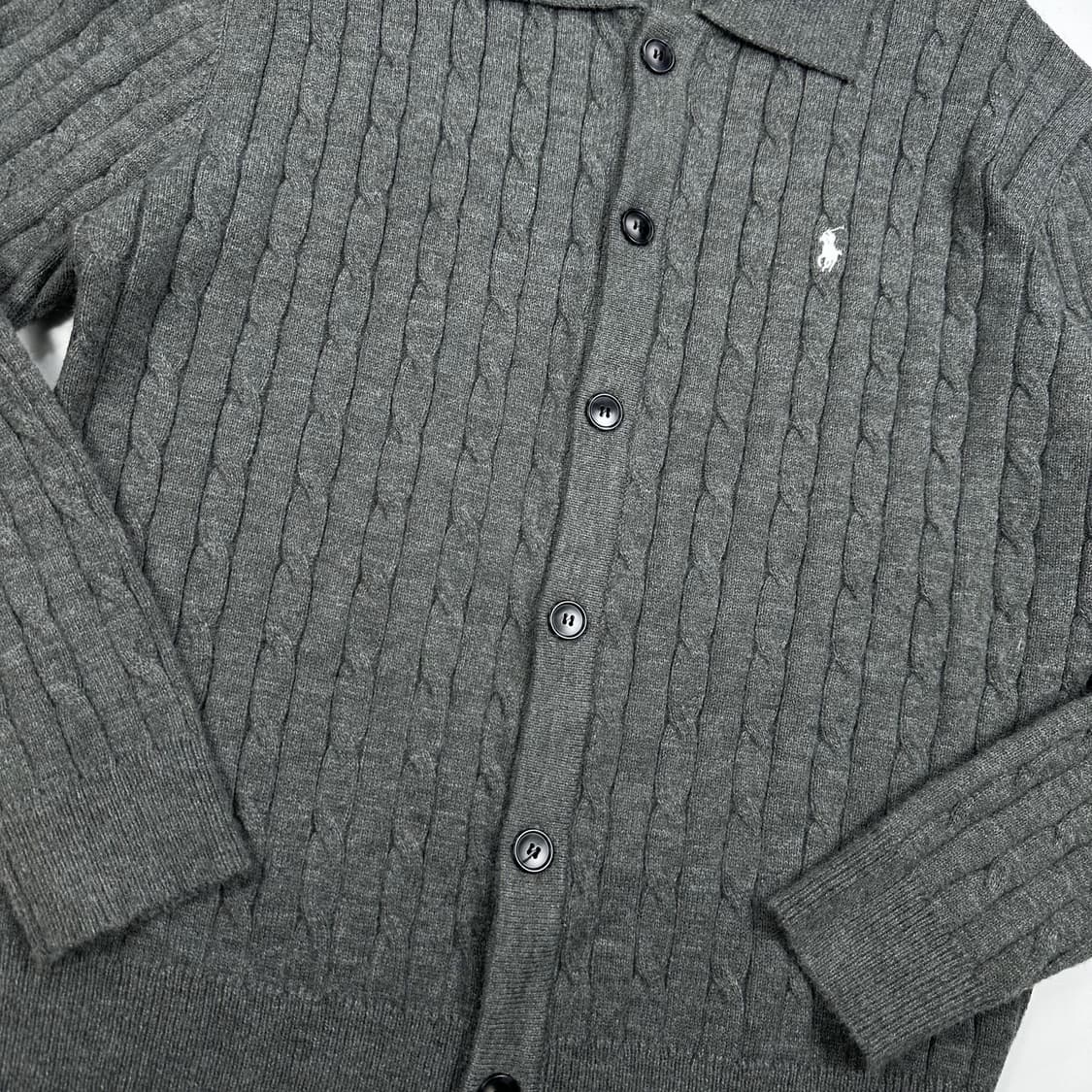 폴로 랄프로렌 클래식 미니멀 케이블 니트 가디건 L 상품이미지4