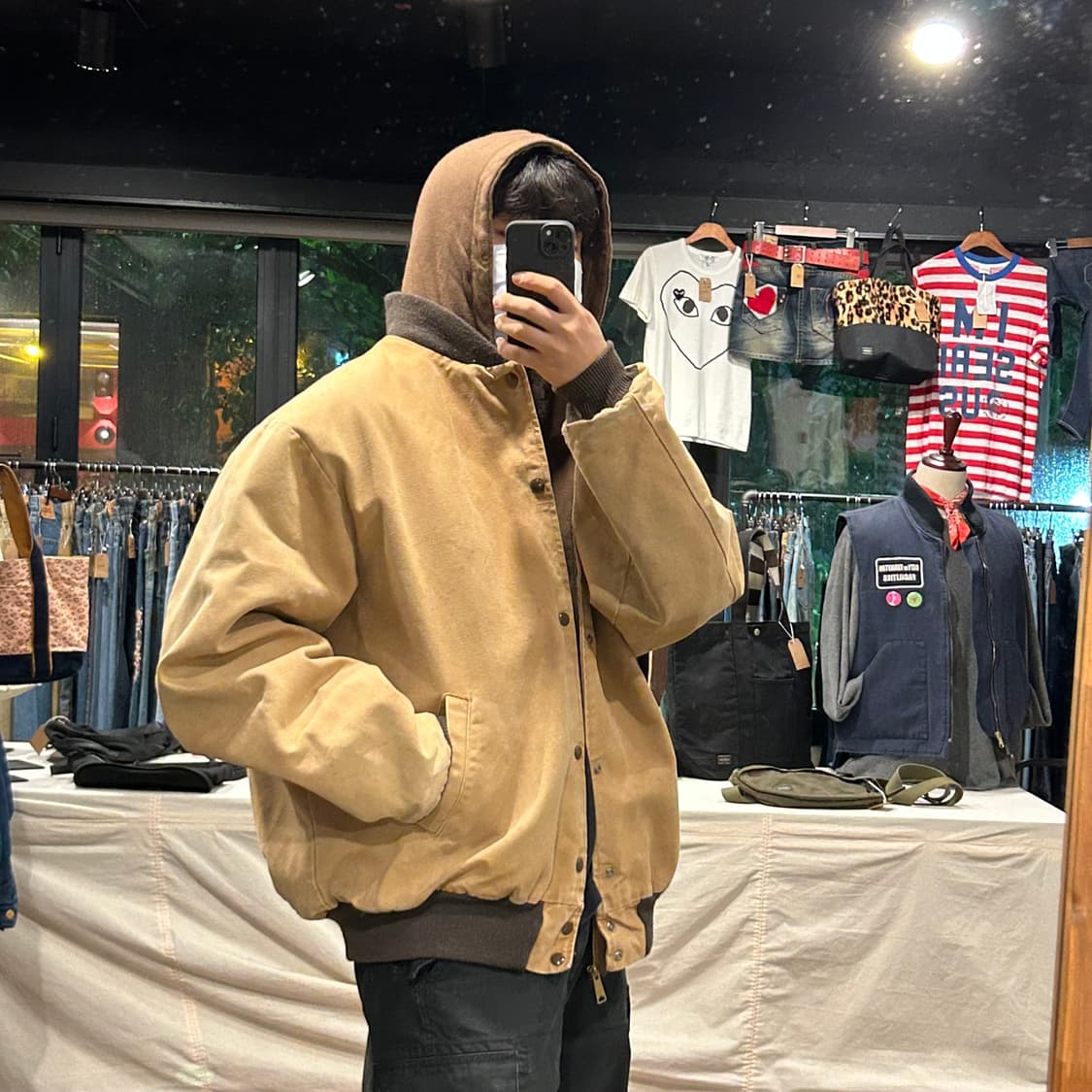 XXXL) MULESKINS USA 덕 캔버스 봄버 후드 자켓 상품이미지10