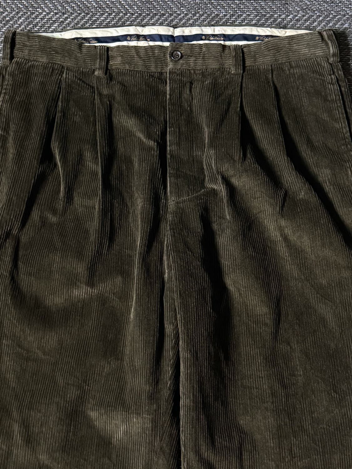 (38) 90s 브룩스 브라더스 엘리엇 투턱 코듀로이 팬츠 상품이미지2