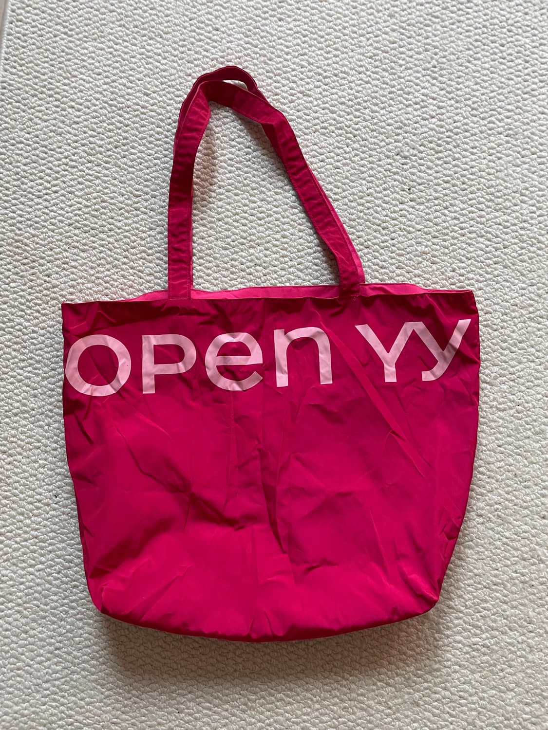OPEN YY BUSAN EXCLUSIVE TOTE BAG PINK 상품이미지1