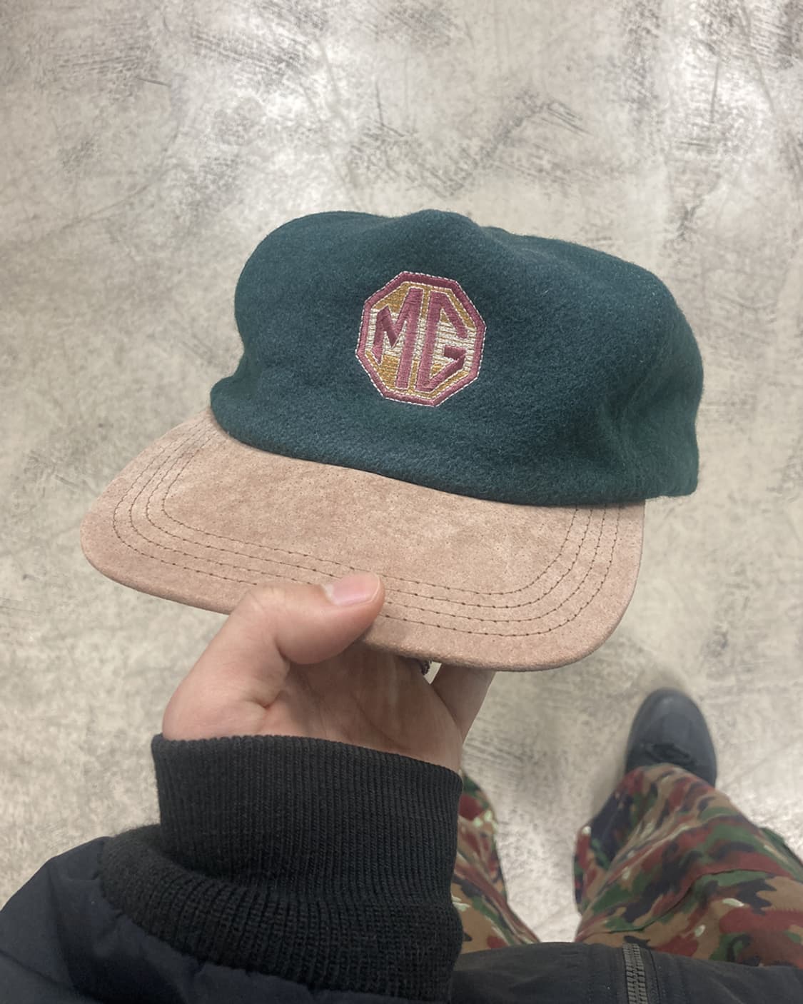 USA MG CAR 폴리 스웨이드 캡 상품이미지1