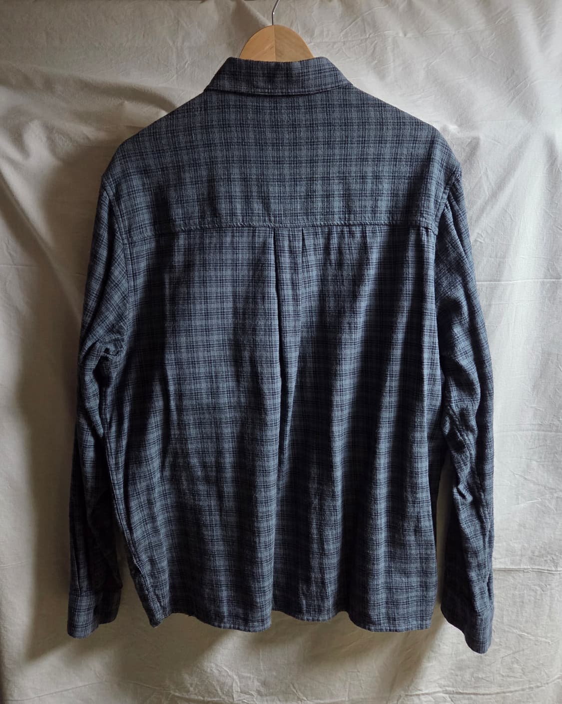 자라 ZARA 블루 체크 코튼 셔츠 XL 상품이미지2