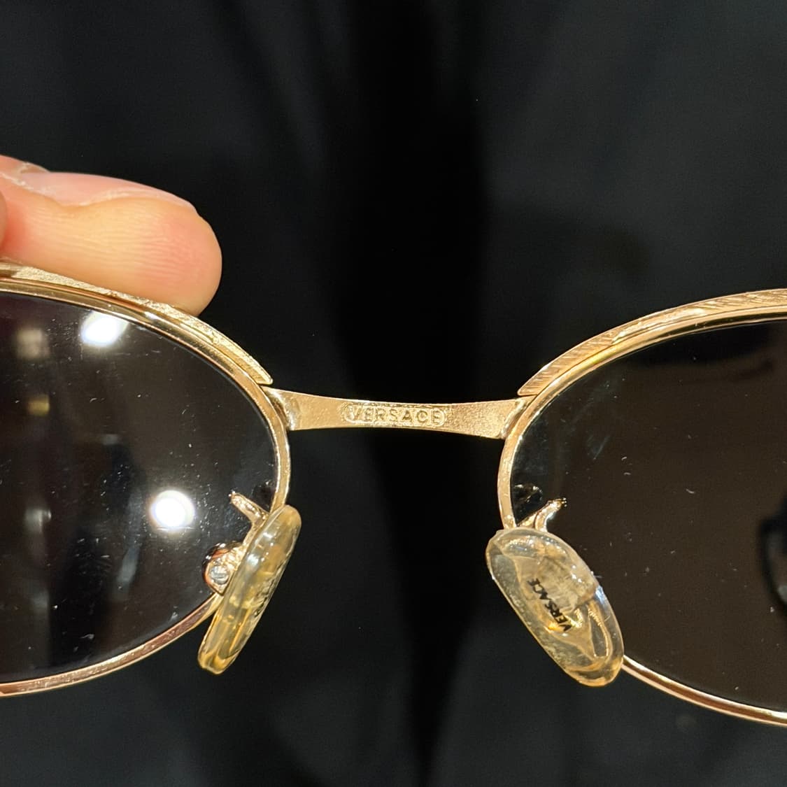 90's 올드 베르사체 금장 메두사 선글라스/안경테 상품이미지4