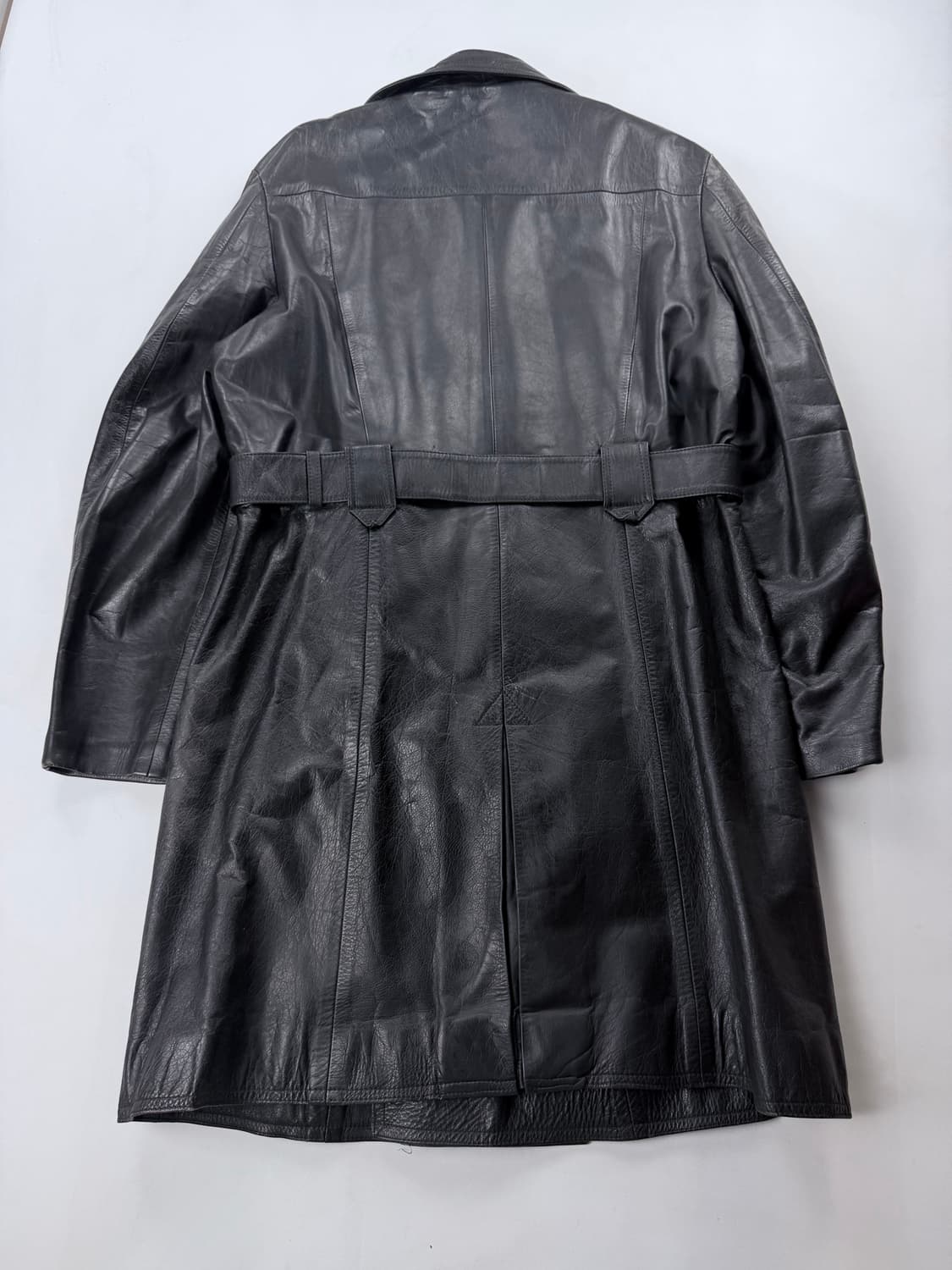 Leather belted trench coat 상품이미지6