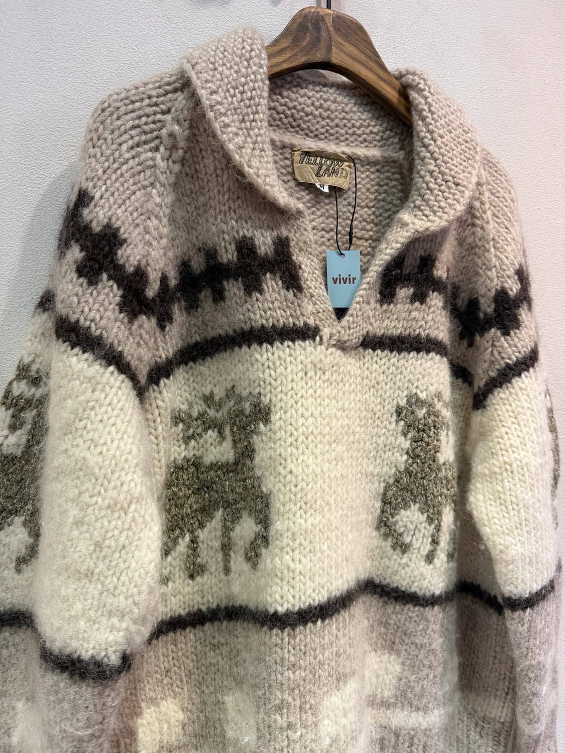 YELLOW LAND 헤비 울 니트 상품이미지1