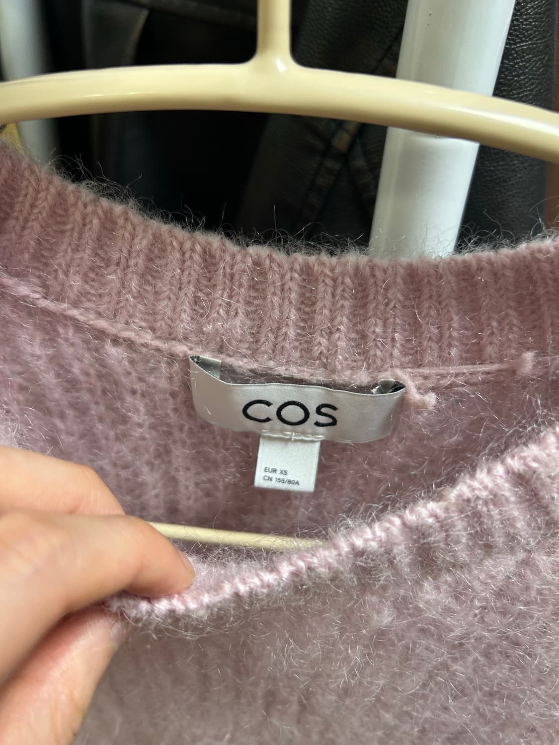 COS(코스) 모헤어 니트 베스트 베이비핑크 XS 상품이미지2