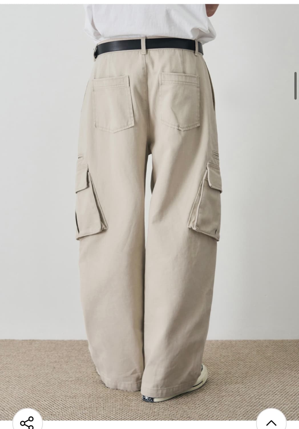 (새상품)(L) 드로우핏 마일즈 워싱 코튼 카고 팬츠 [SAND] 판매 상품이미지7