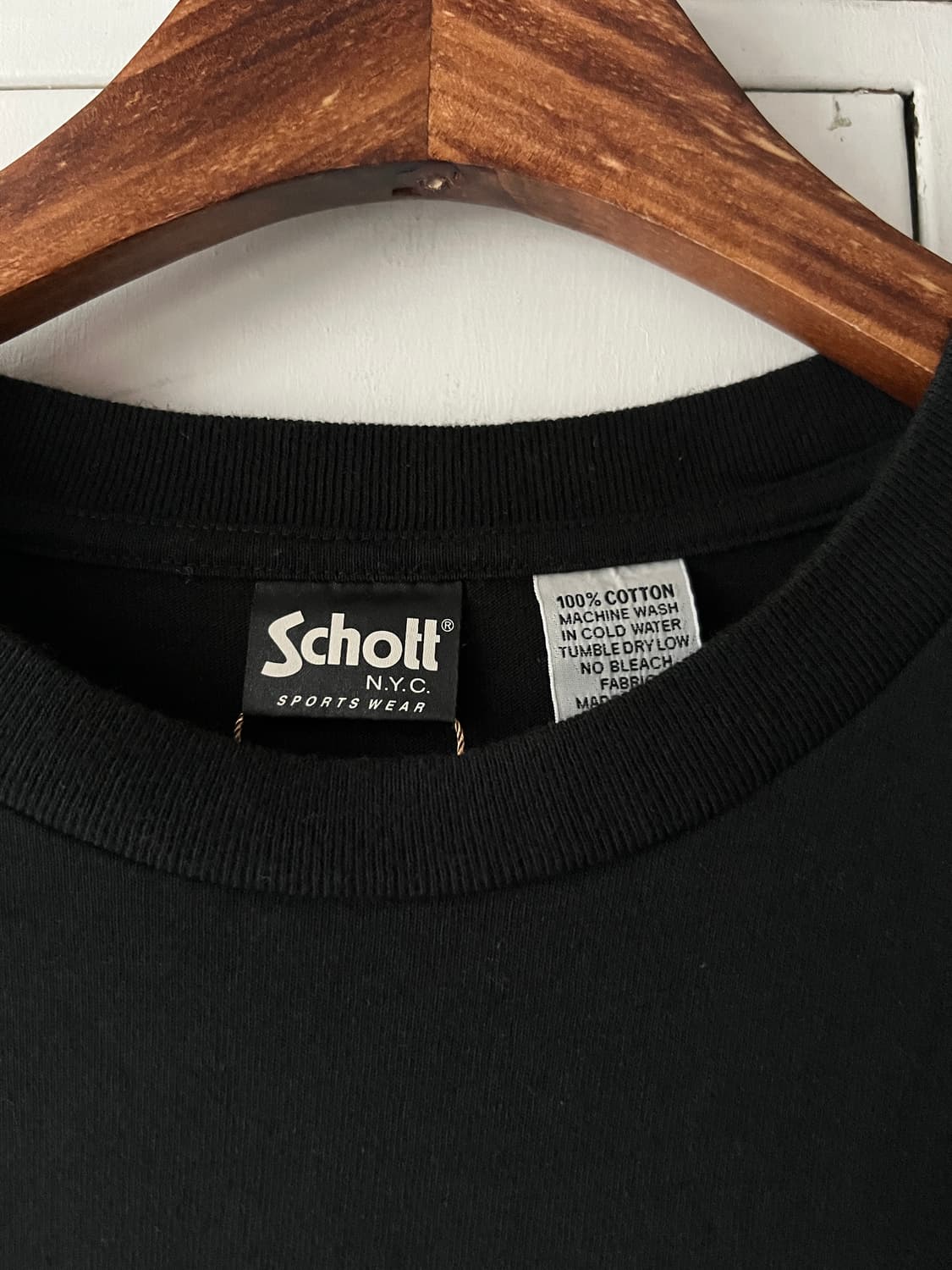 [M]SCHOTT 쇼트 로고 프린팅 티셔츠 상품이미지3