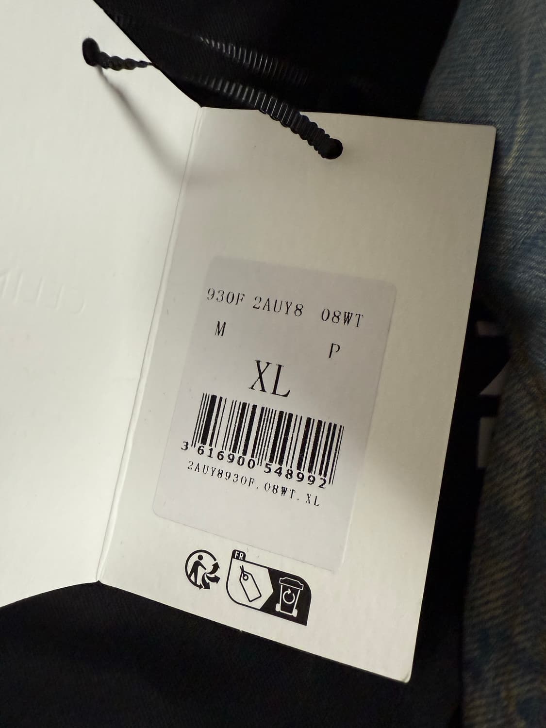 셀린느 데님 볼캡 XL사이즈 상품이미지2
