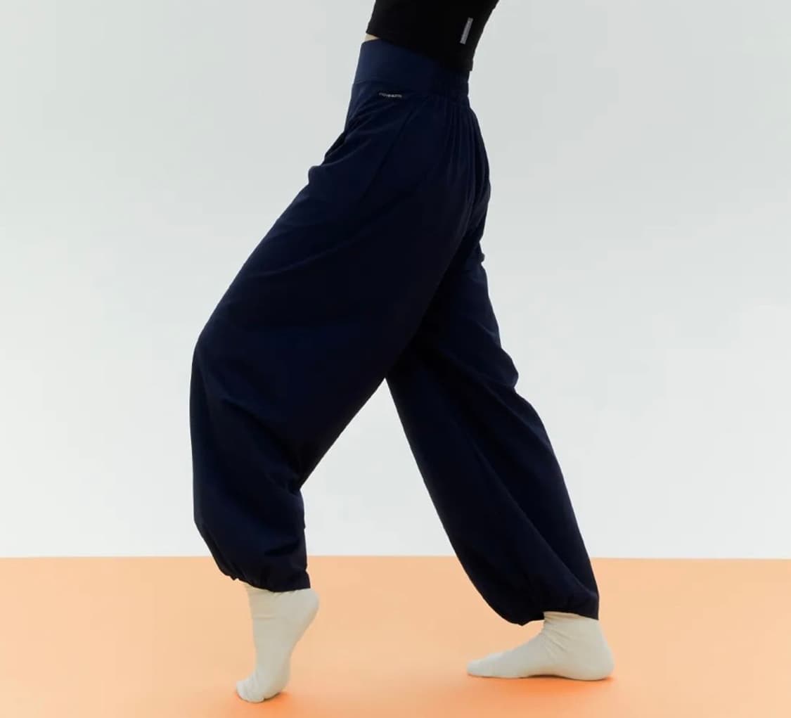 무브웜 하프 밴딩 팬츠 s 네이비 상품이미지1