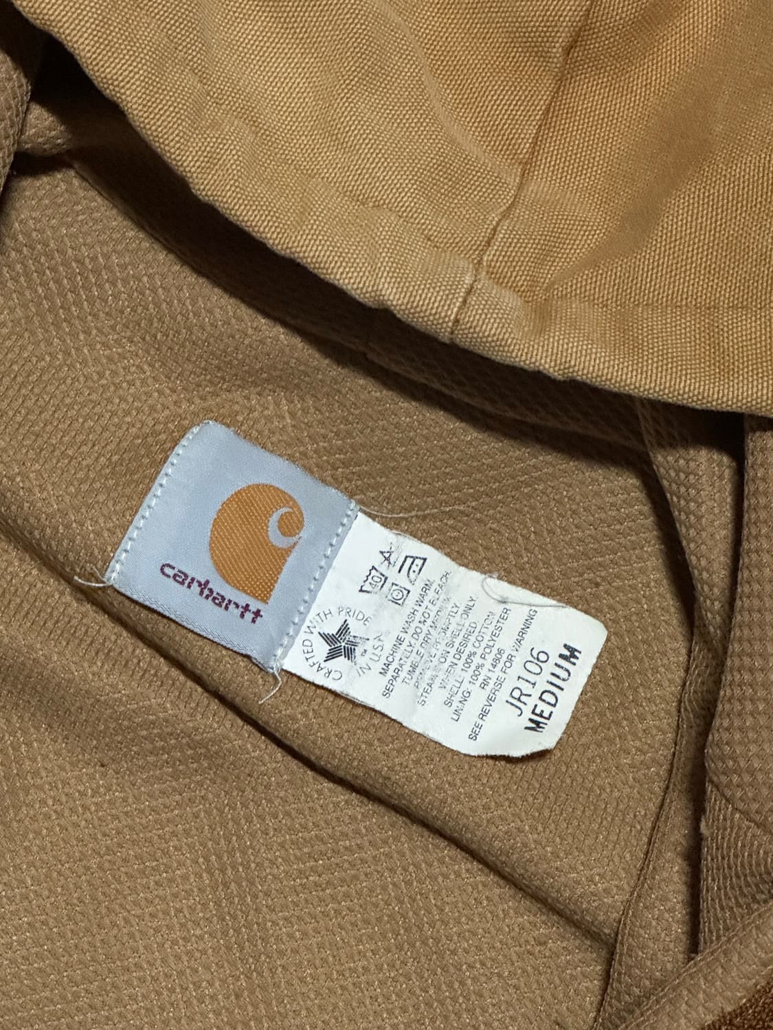 90s USA 칼하트 액티브 자켓 M 상품이미지6