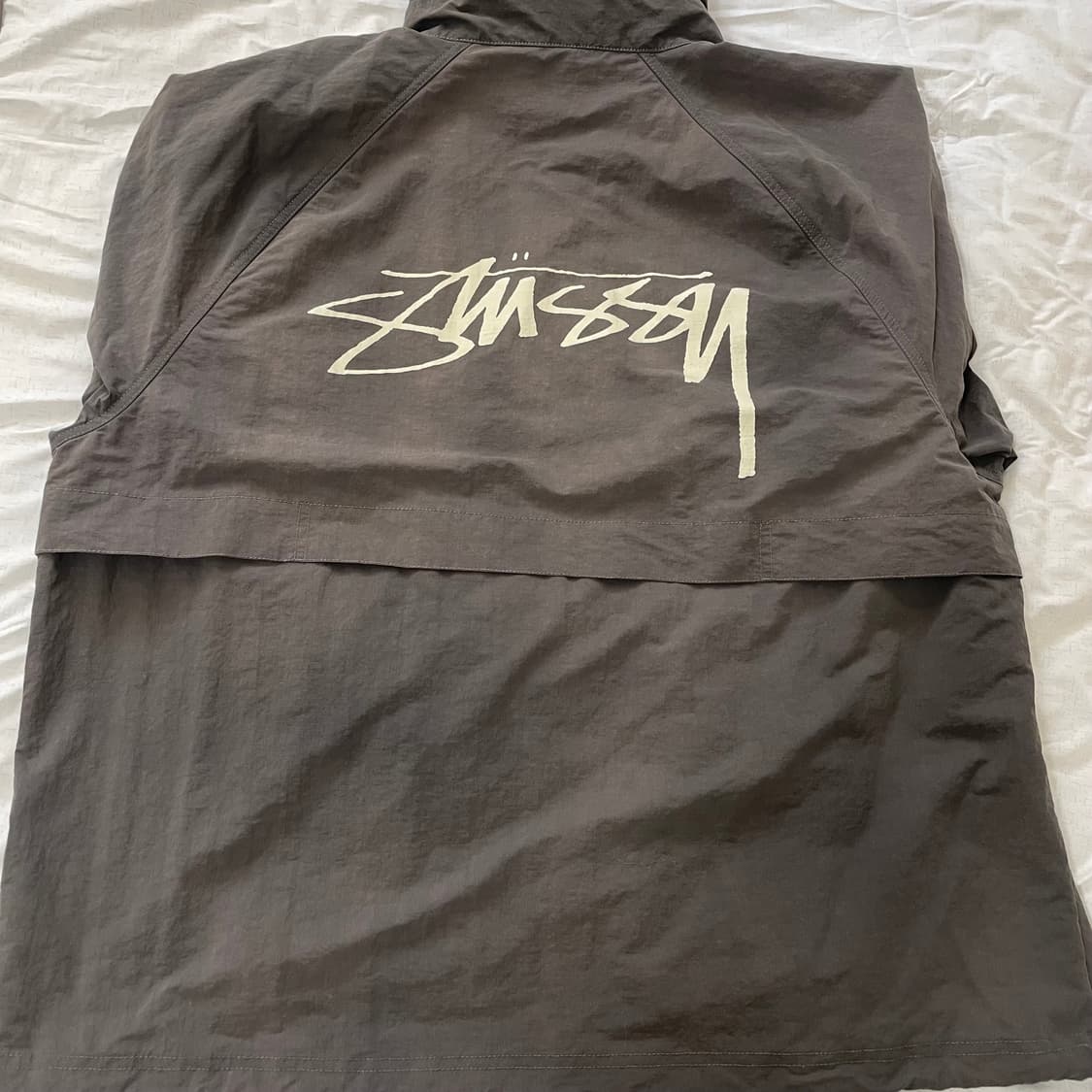 스투시 웨이브 다이 비치 쉘 자켓 블랙 상품이미지3