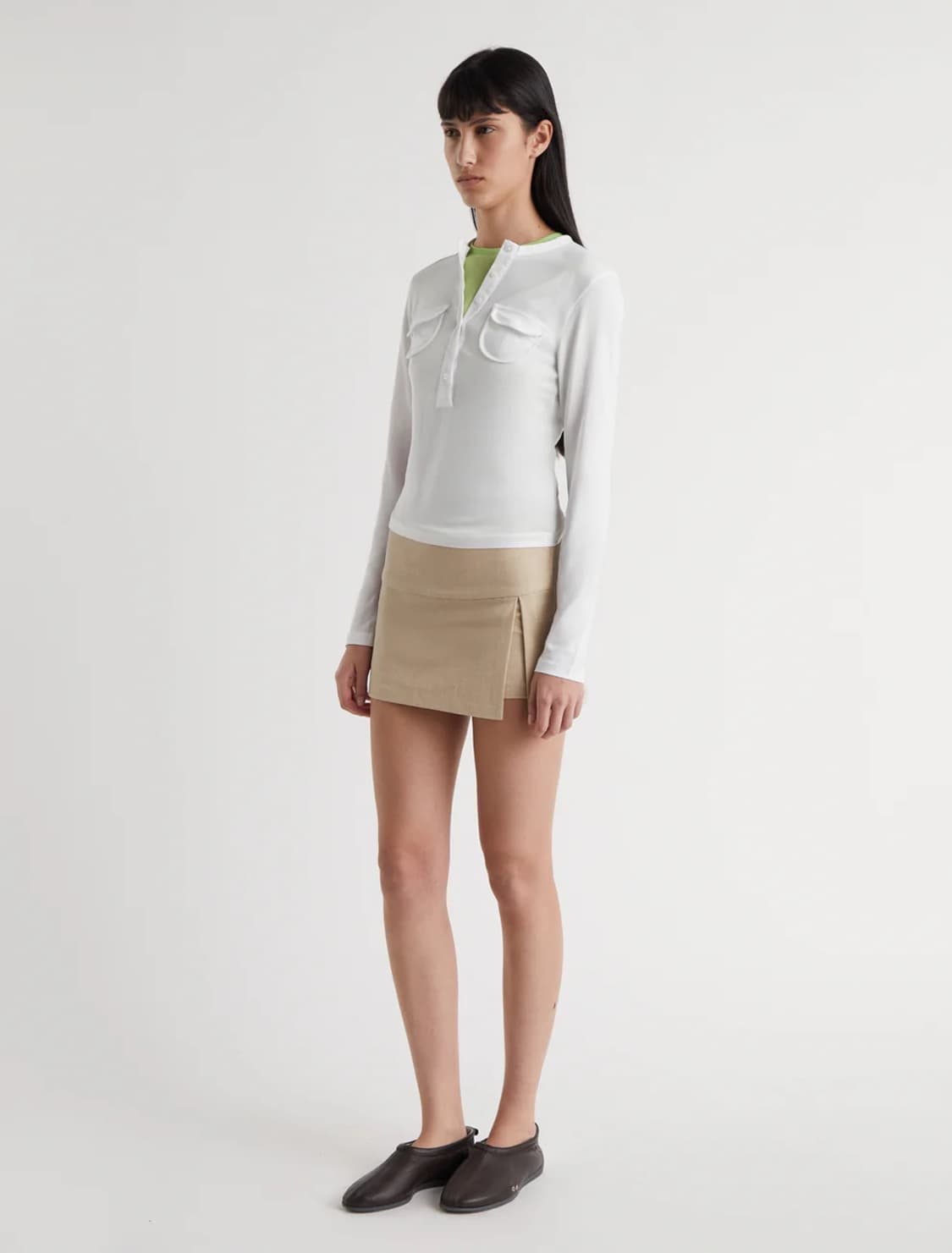 [XS,S,M,L]팔로마울 Nestor 포켓 티셔츠/화이트 상품이미지4