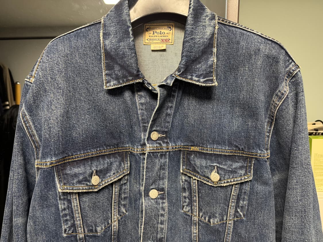 폴로 랄프로렌 3세대 워싱 데님트러커 XXL 상품이미지1