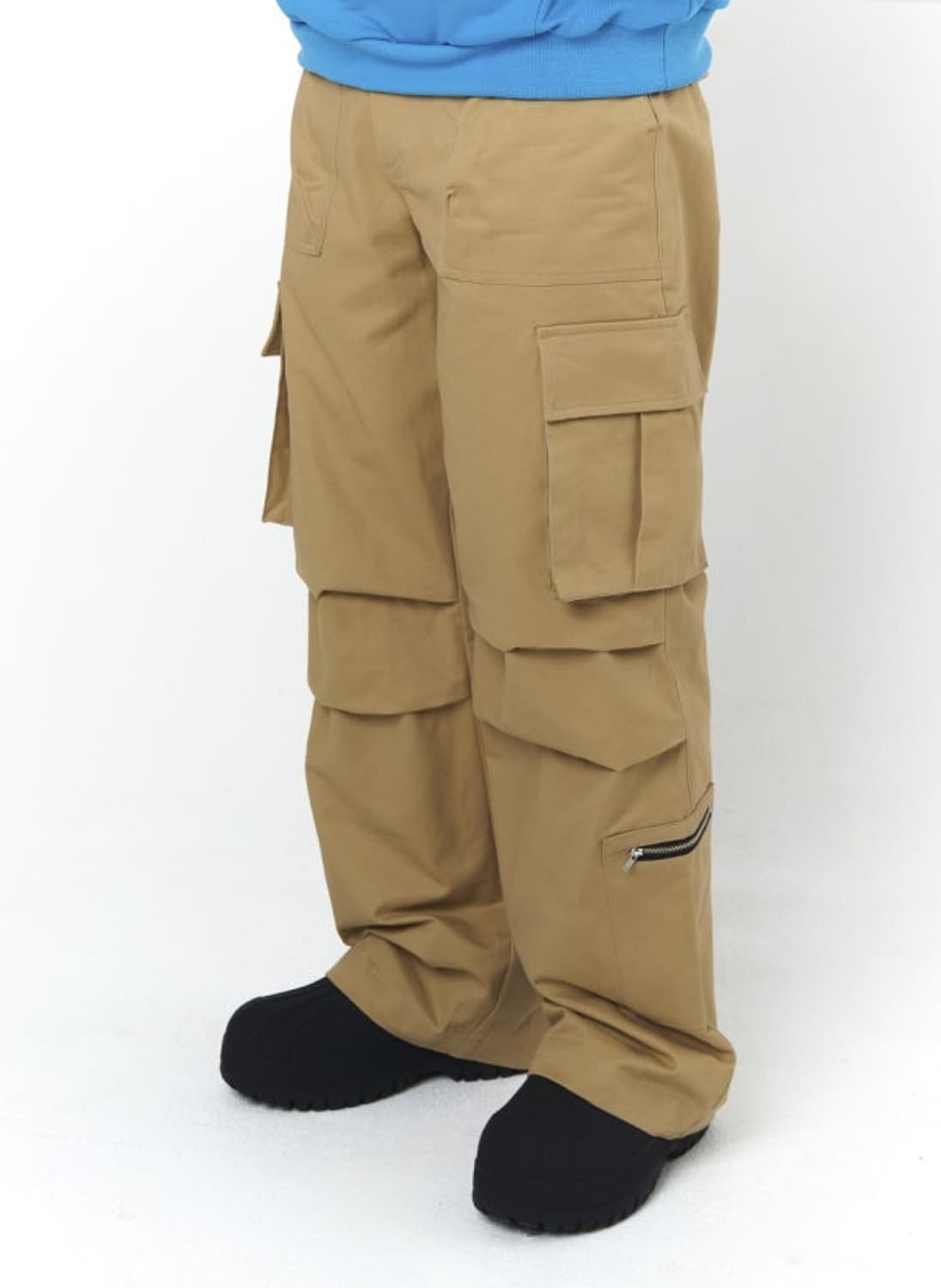 [1] 신더 멀티 와이드 카고 팬츠 베이지 상품이미지1