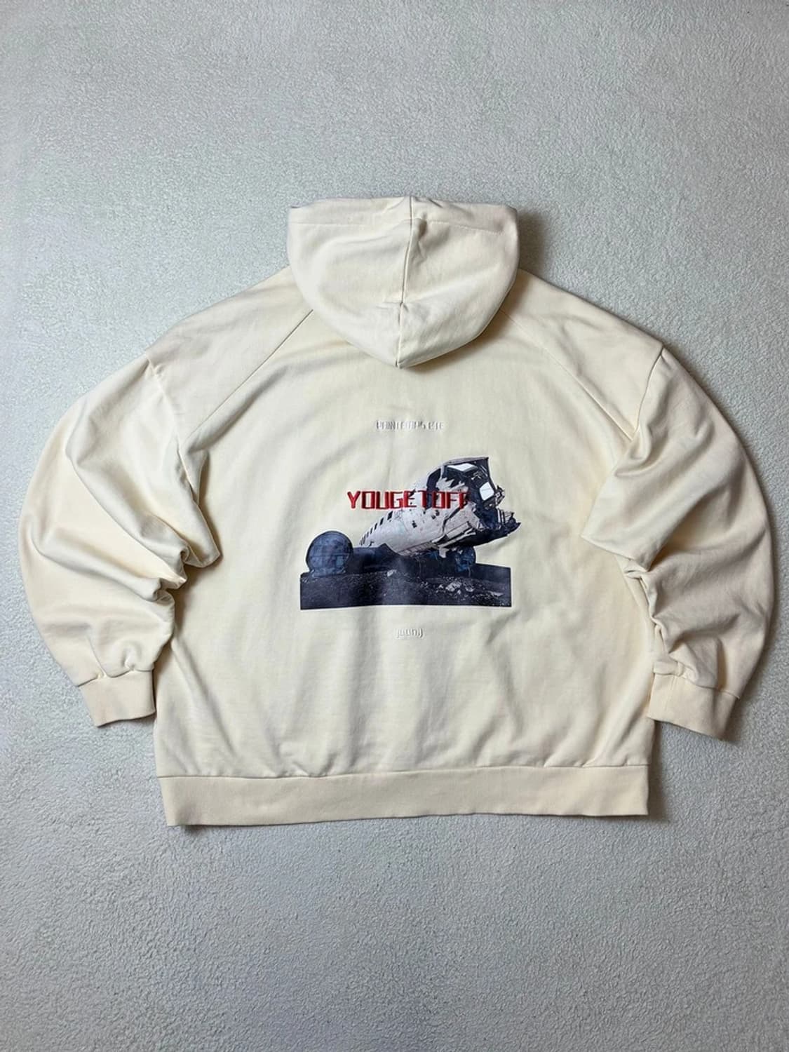 준지 JUUN J 22ss 그래픽 루즈핏 후드티 PN6444 상품이미지1