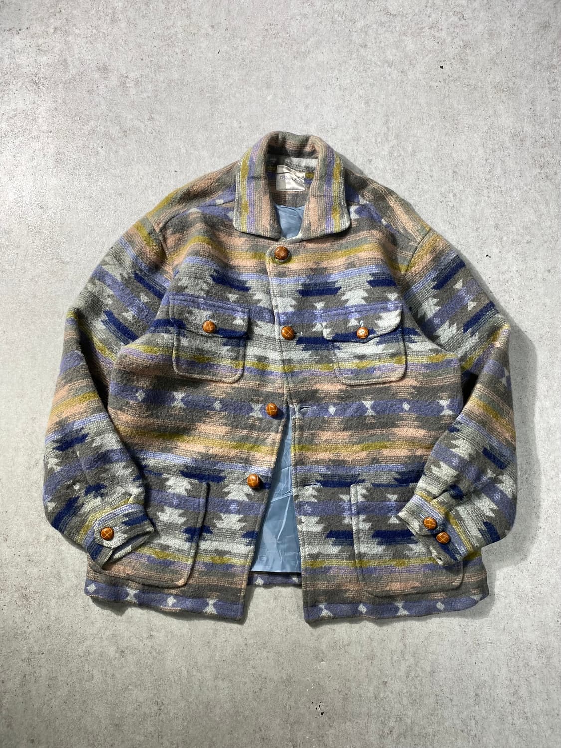 [M] Honey Snow 재팬 나바호 패턴 울 자켓 상품이미지1