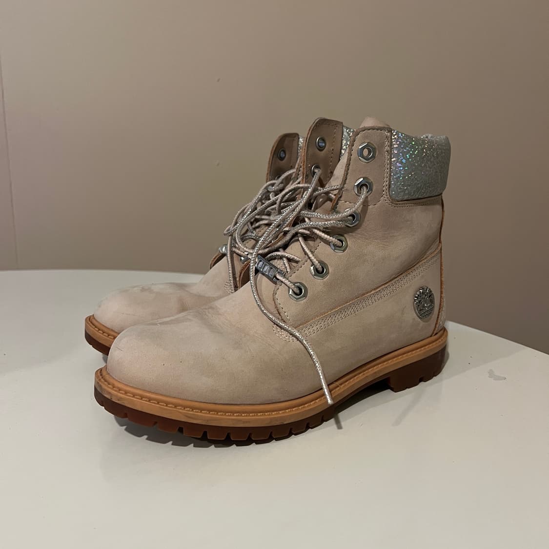 팀버랜드 6인치 워터프루프 베이비핑크 엔 실버 상품이미지1