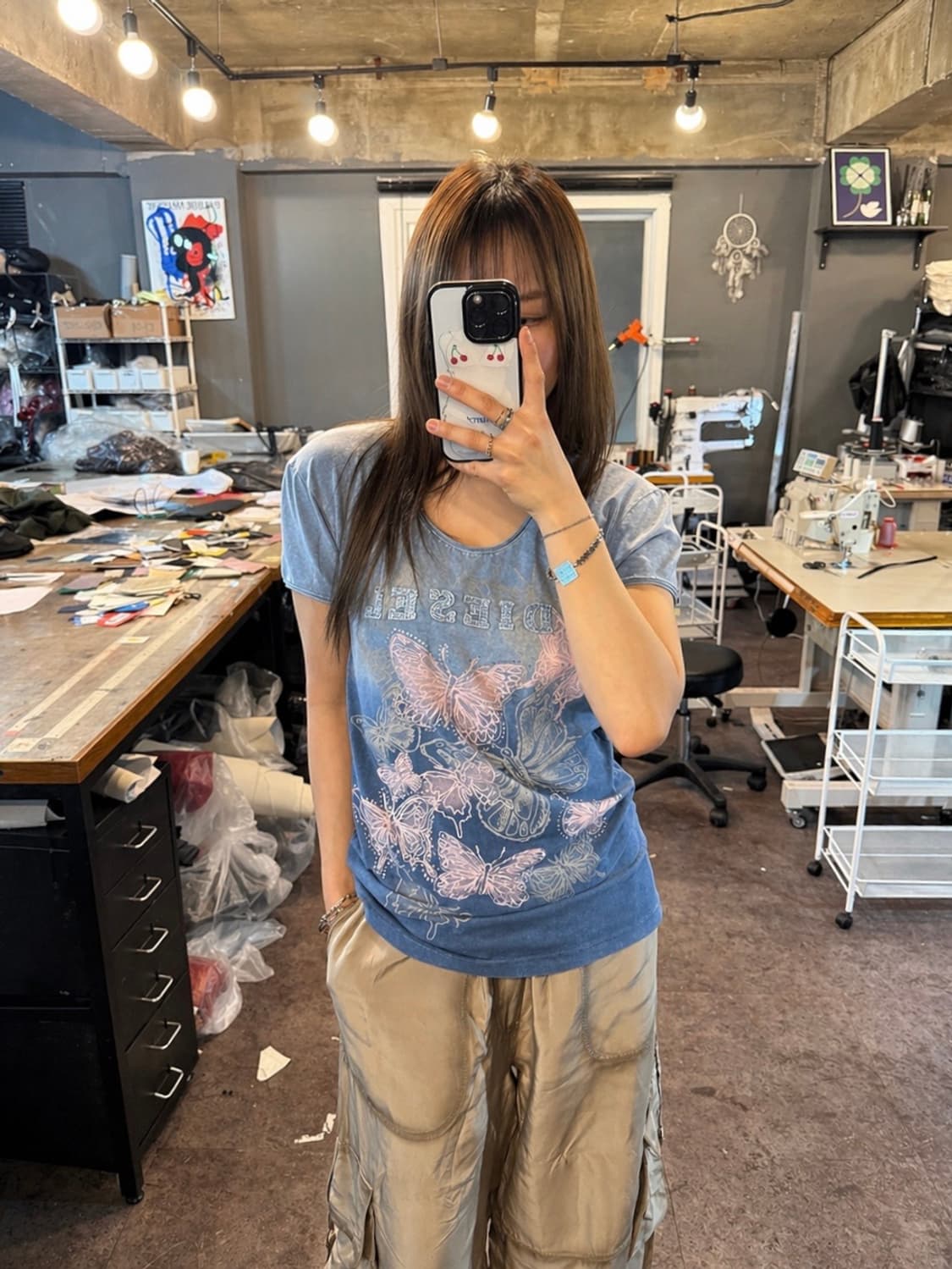 Diesel Butterfly Gradient Tee 상품이미지3