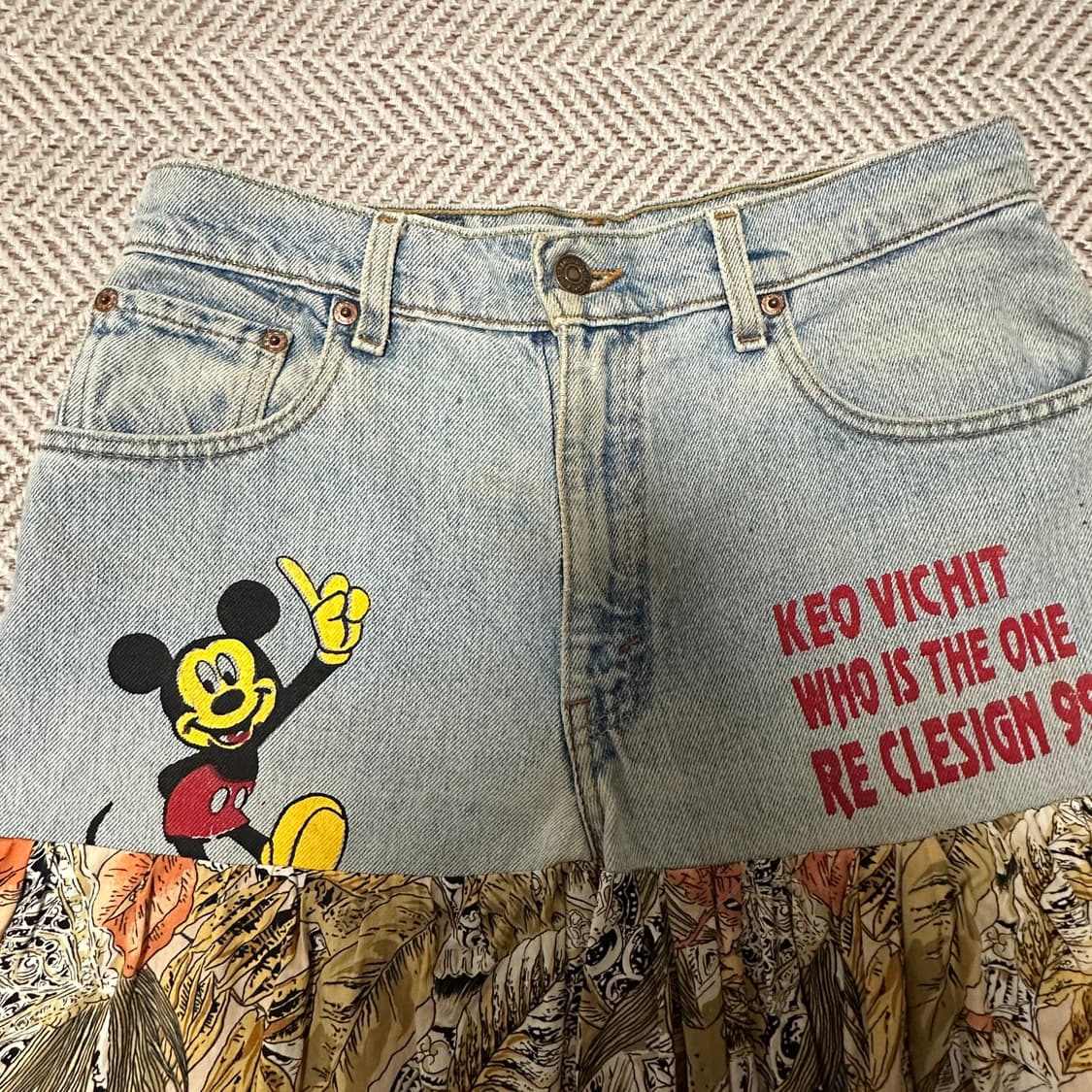 LEVI'S 90's usa made rework skirt 상품이미지3