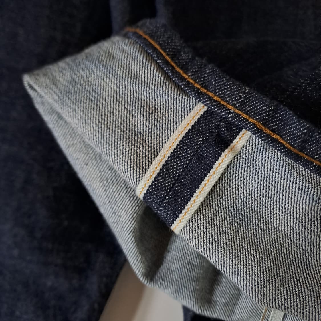 (택포) 아웃스탠딩 30S CINCH 백 셀비지 와이드팬츠 32 B234 상품이미지6