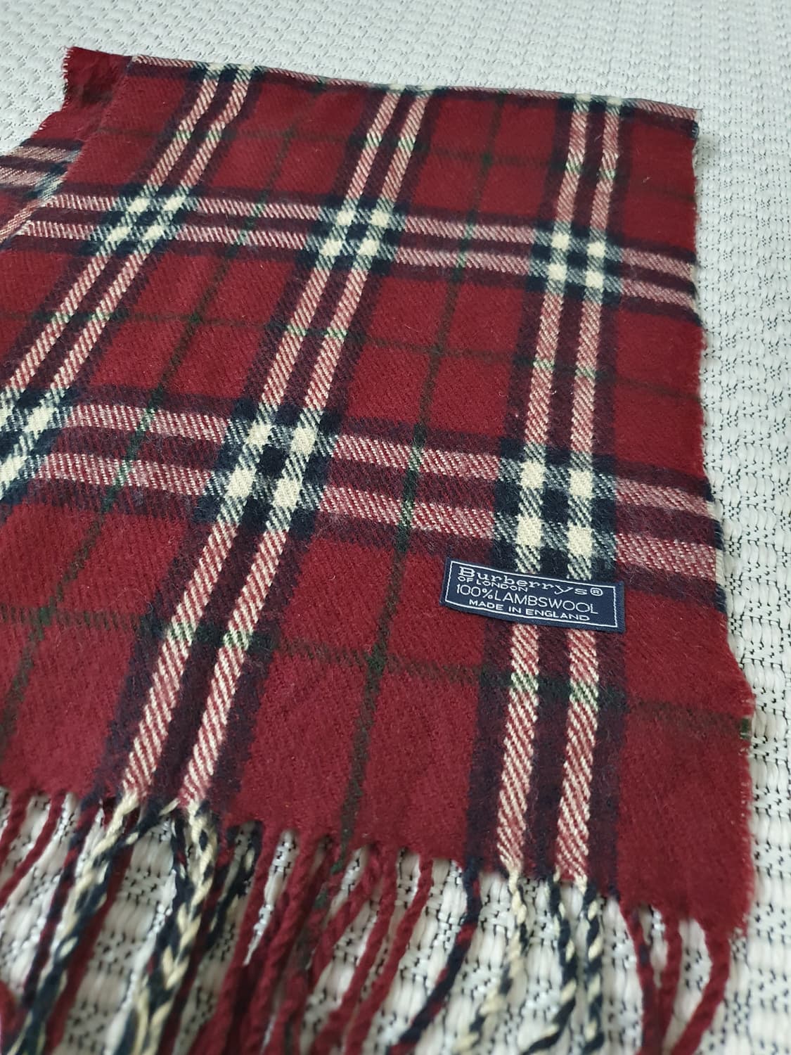 1980 버버리 울 머플러 상품이미지2