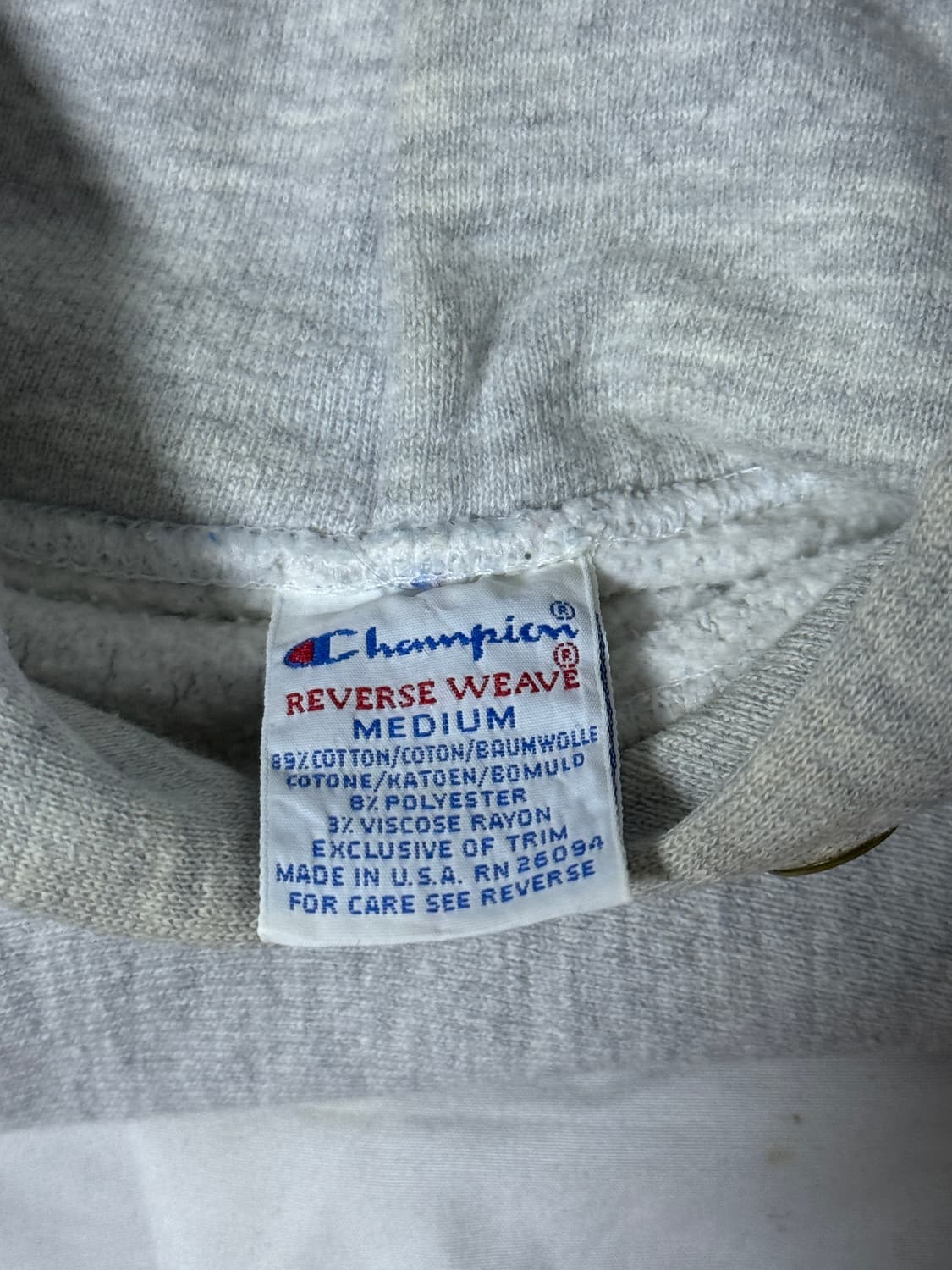 90s usa 챔피온 리버스위브 후드티 상품이미지6