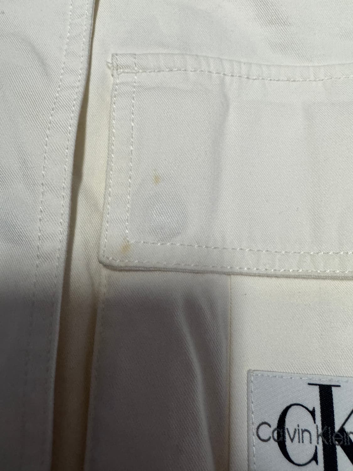 여성 캘빈클라인 진스 유틸리티 크롭 자켓 화이트 Xs 상품이미지7