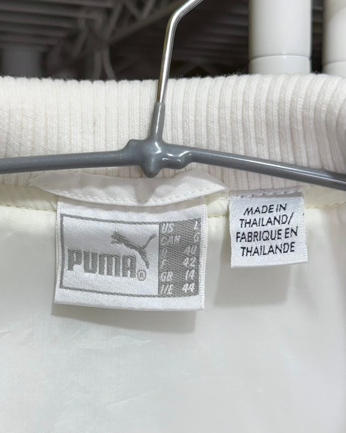 푸마 화이트 빅 카라 투웨이 집업 자켓 상품이미지9