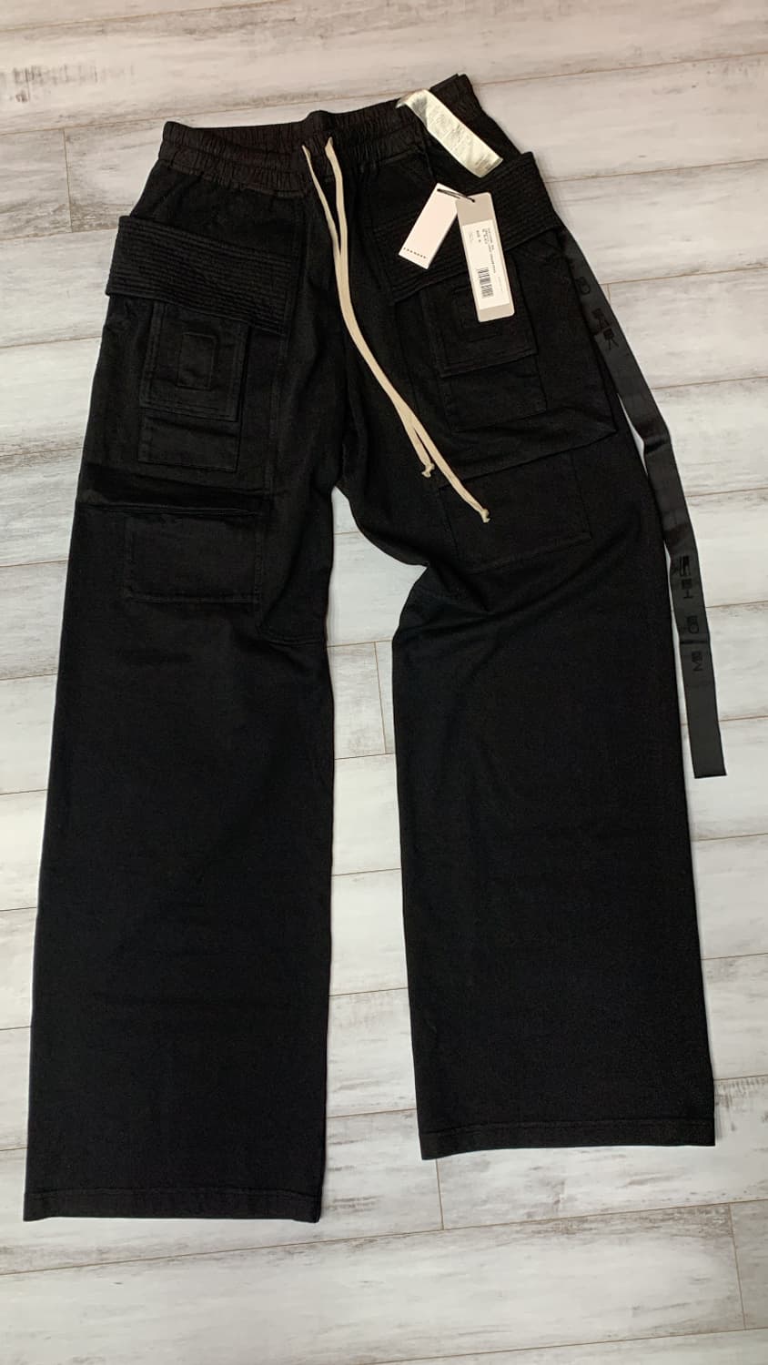 [M]릭오웬스 와이드 크리치 카고 팬츠 상품이미지2