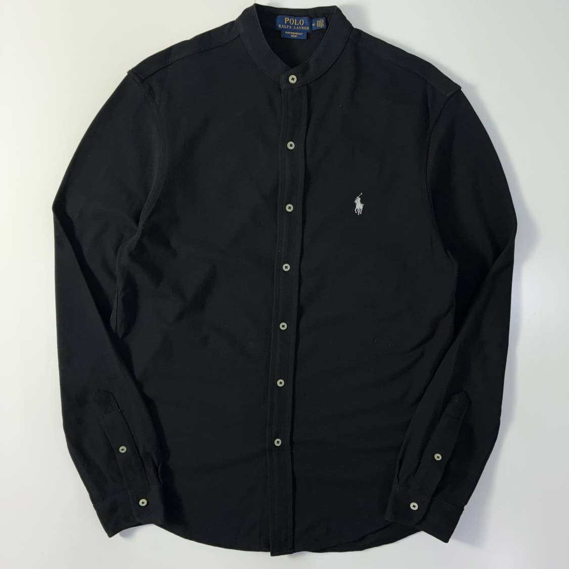 Polo  폴로 랄프로렌 자수 코튼 차이나카라 메쉬 셔츠 니트가디건   상품이미지1