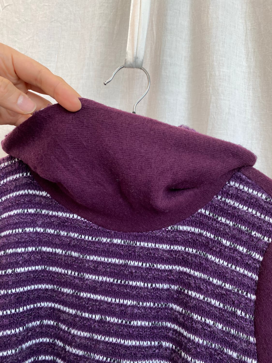 CORAL 퍼플 니트탑(M-L) 상품이미지6