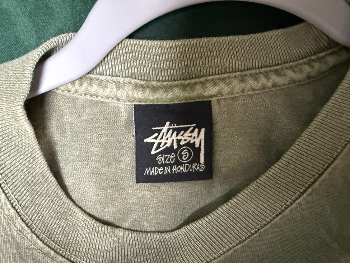 스투시 스몰 로고 티셔츠 올리브 S 상품이미지4