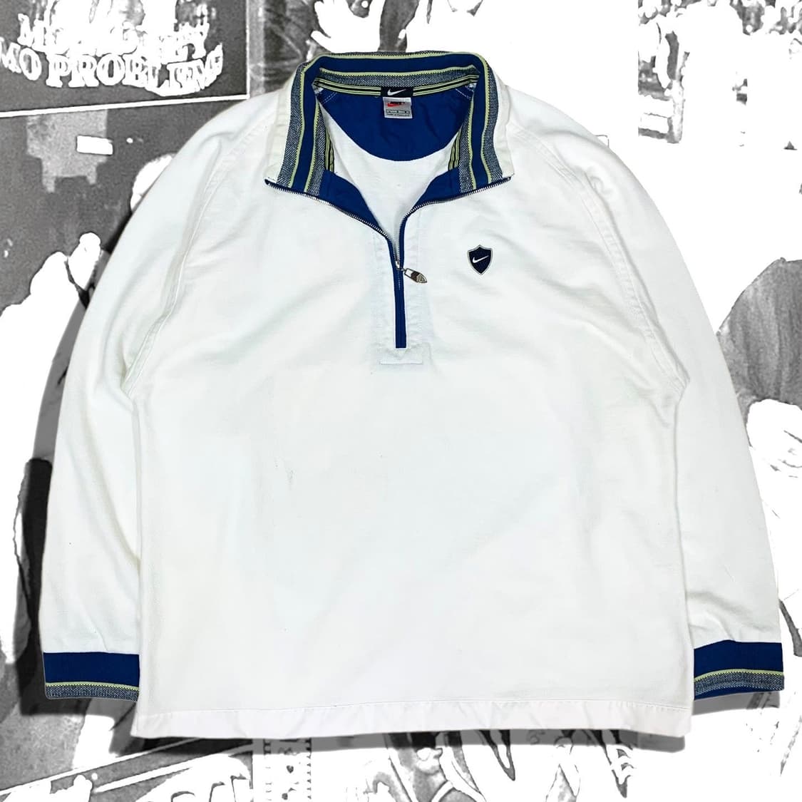 90s nike 나이키 올드스쿨 반집업 맨투맨 상품이미지2