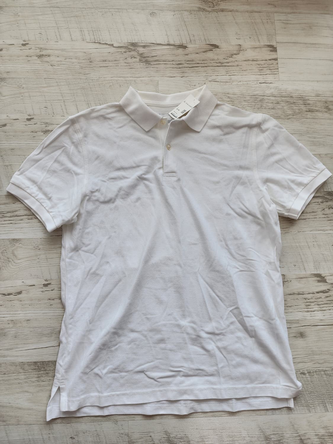 (새상품)GIORDANO 지오다노 피케 반팔 카라 티셔츠 팜 L(100) 상품이미지1