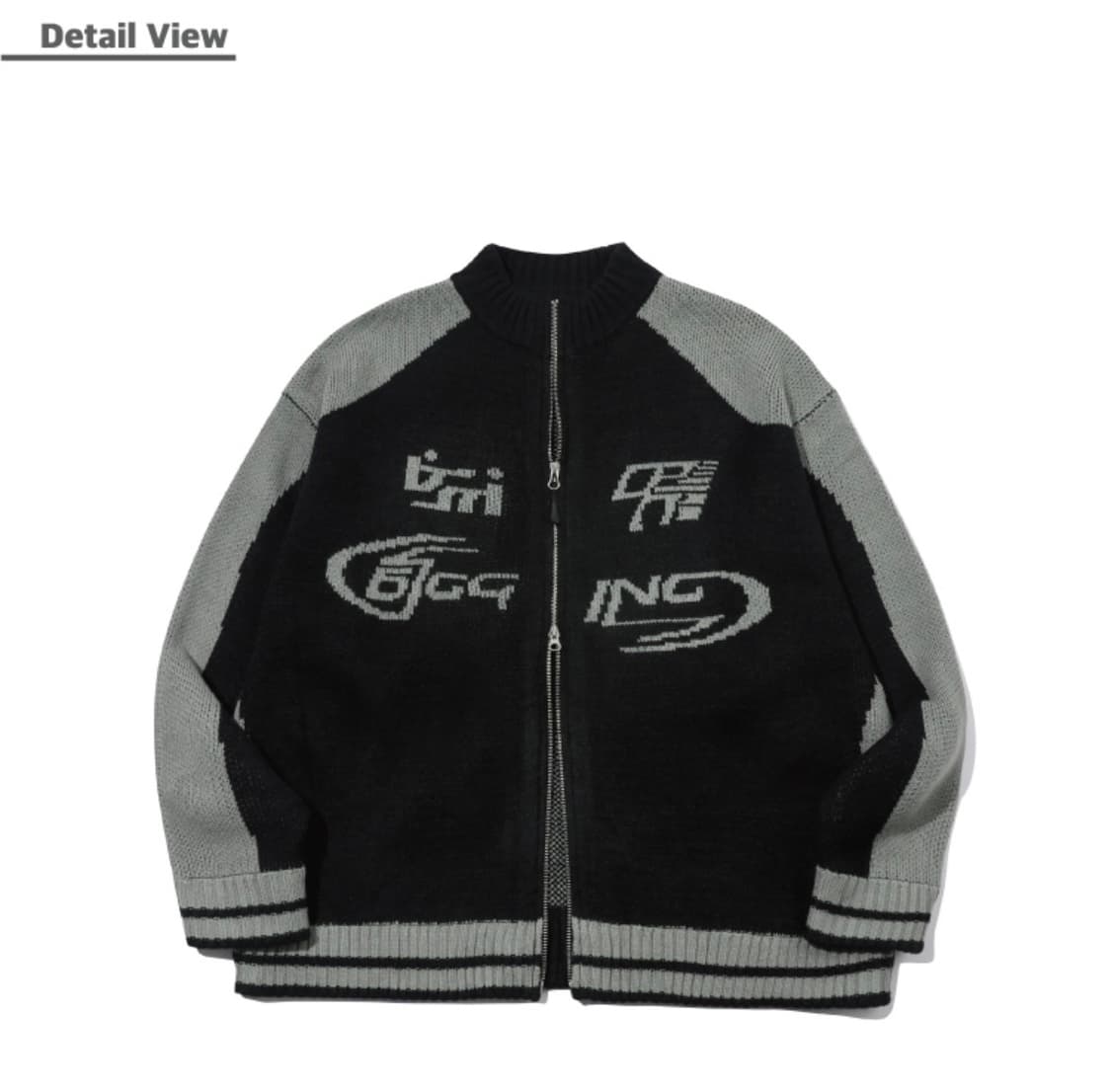 🖤 꼼파뇨 니트 집업 블랙 · 실착 2회 거의 새거 상품이미지3