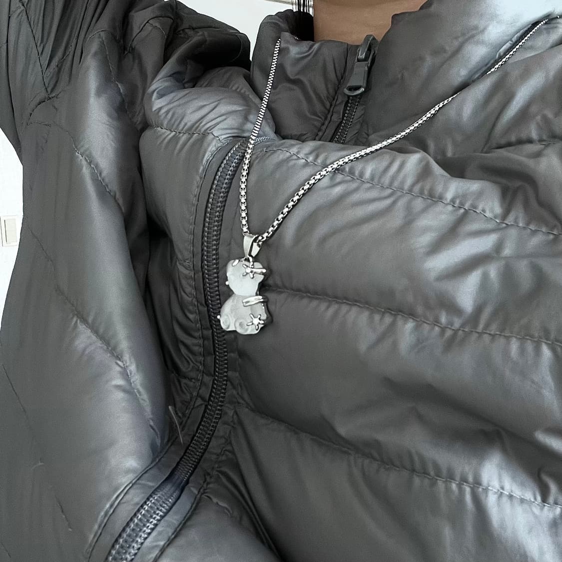 큐빅 베어 목걸이 상품이미지2