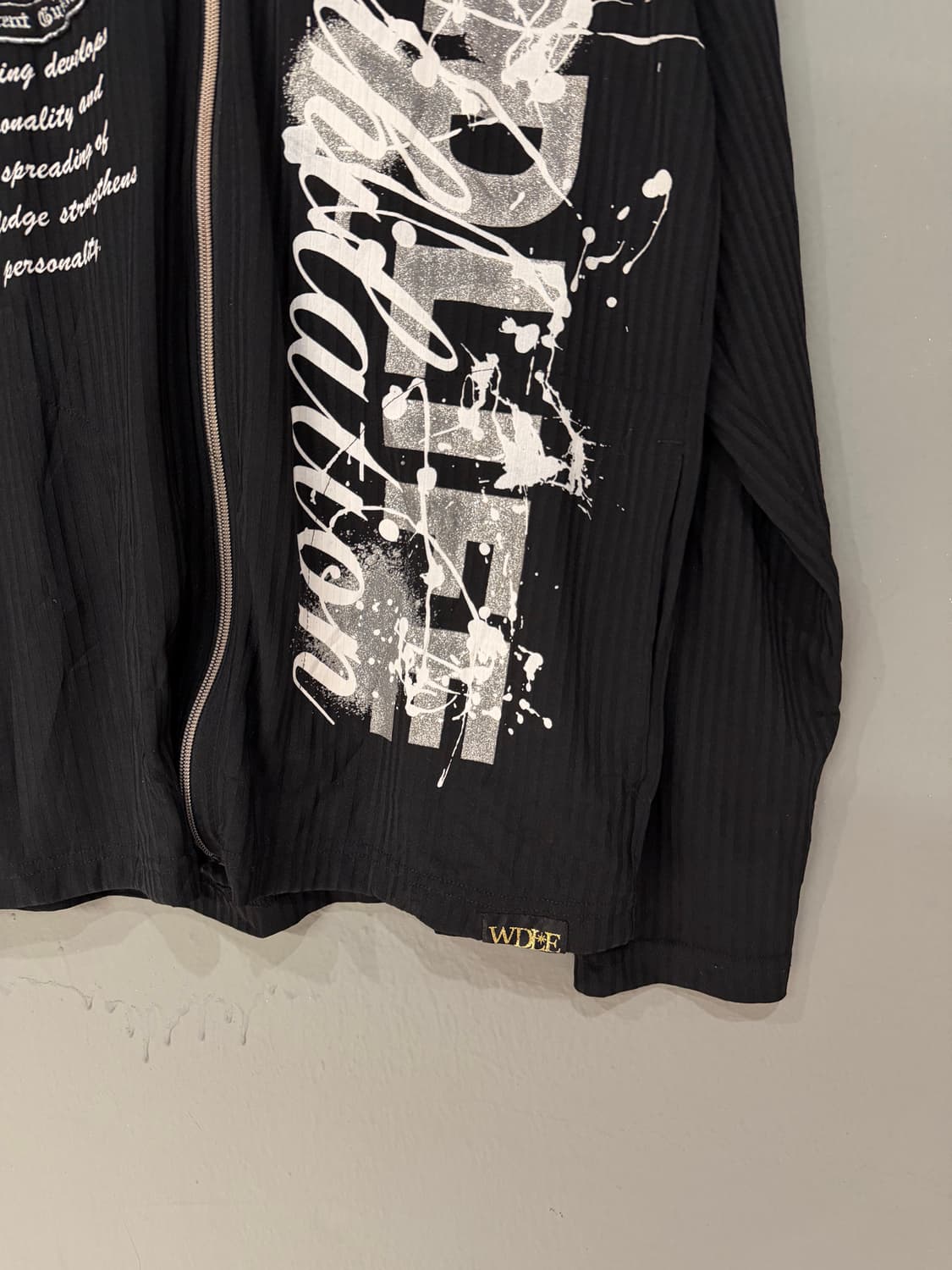 punk lettering & printing hood zip-up 상품이미지8
