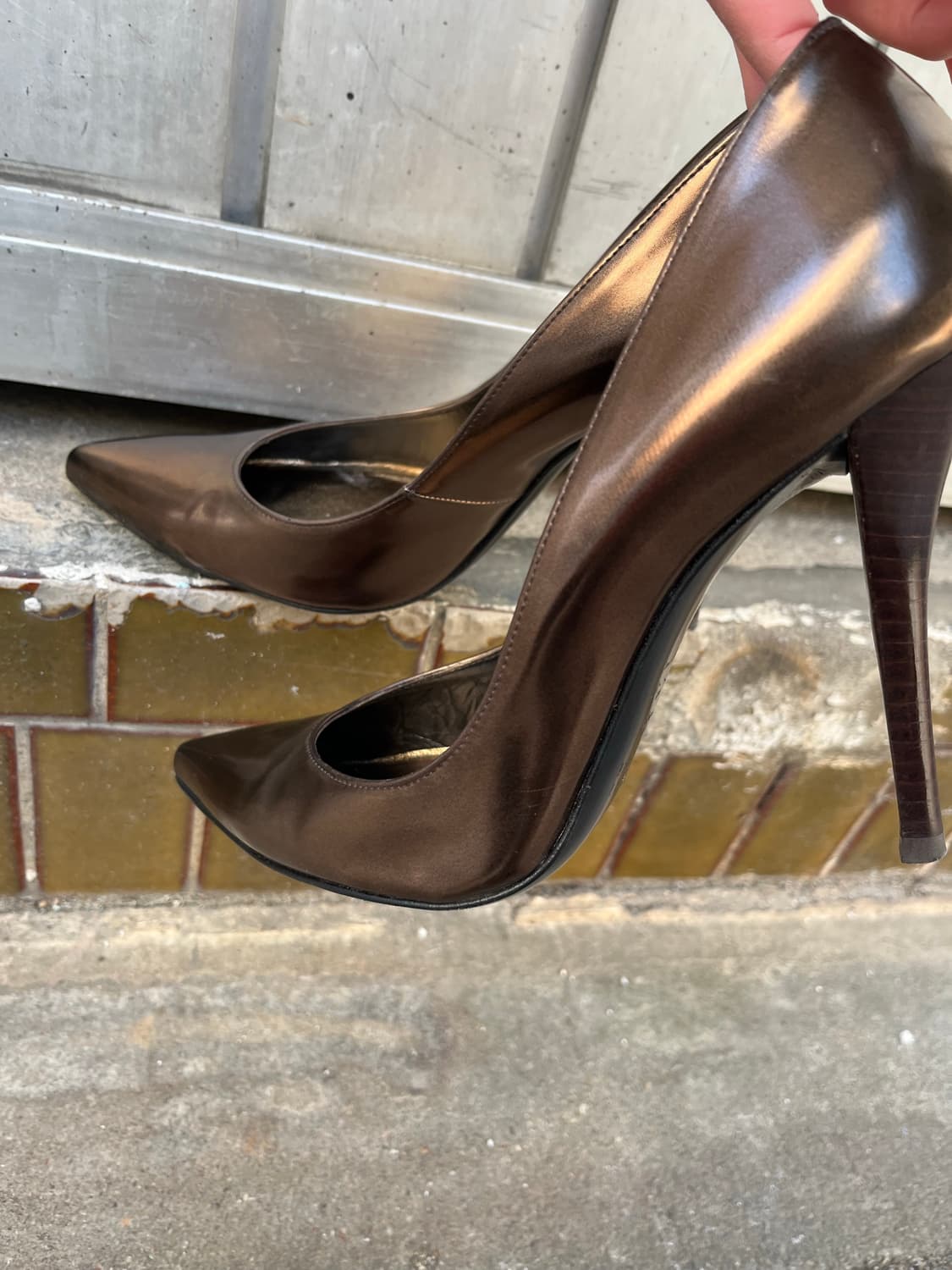 골드 브라운 하이힐 250 상품이미지7