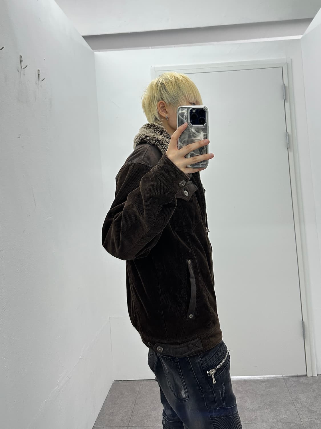 Vintage fur corduroy jacket 상품이미지3