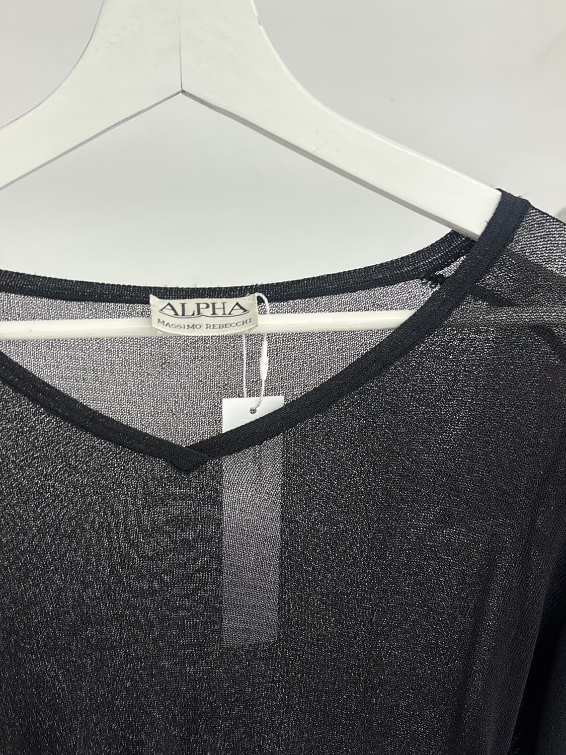 1990‘s massimo rebecchi 비스코스 시스루 탑 상품이미지3