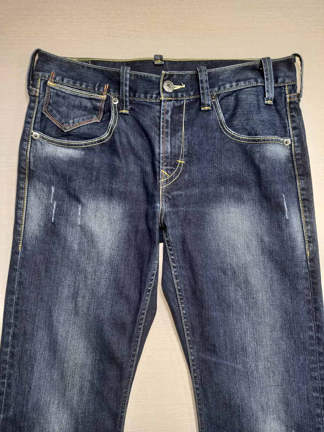 36 리바이스522 데미지워싱 스판 일자진 진청 36-436 상품이미지3