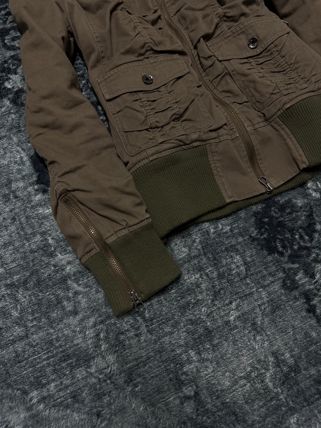 Jackrose 00s trimming fur military jacke 상품이미지4