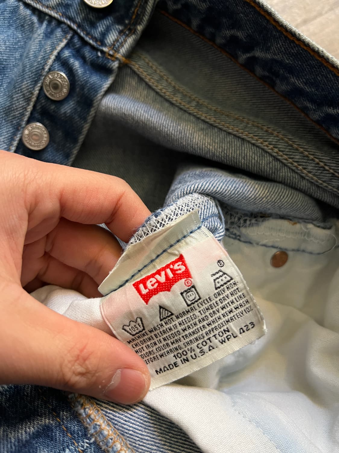 [32]90's 리바이스 501XX Made in USA 데님 팬츠 S9 상품이미지7