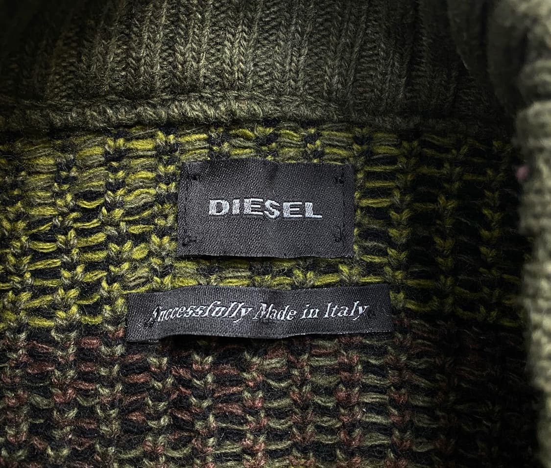 디젤 밀리터리 모헤어 타이거 니트 상품이미지4