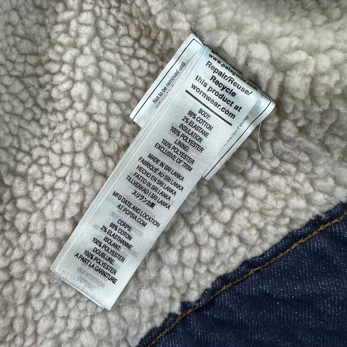 파타고니아 데님 쉐르파 자켓 (va.83) 상품이미지5