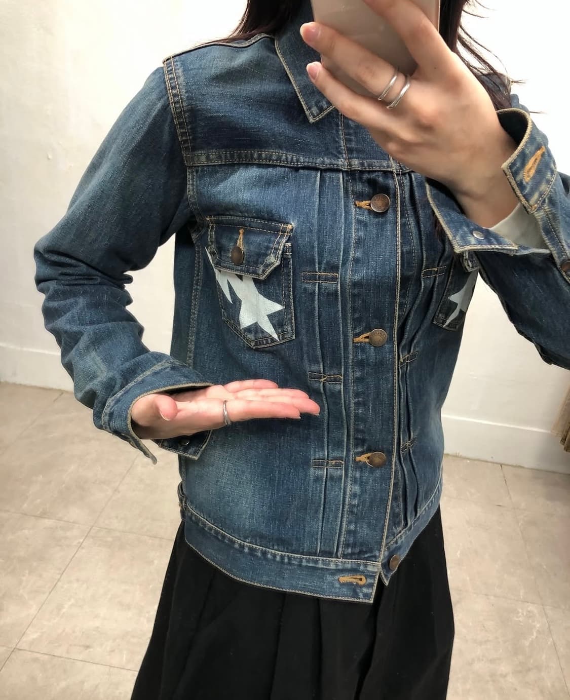 베이프 데님 자켓 상품이미지1