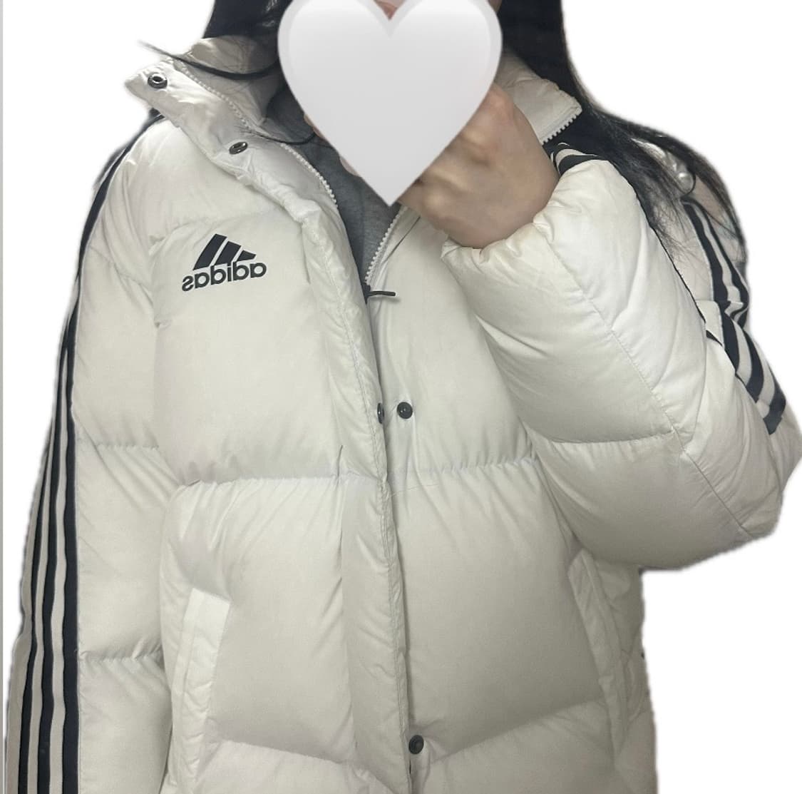 아디다스 숏패딩 화이트 adidas 상품이미지2