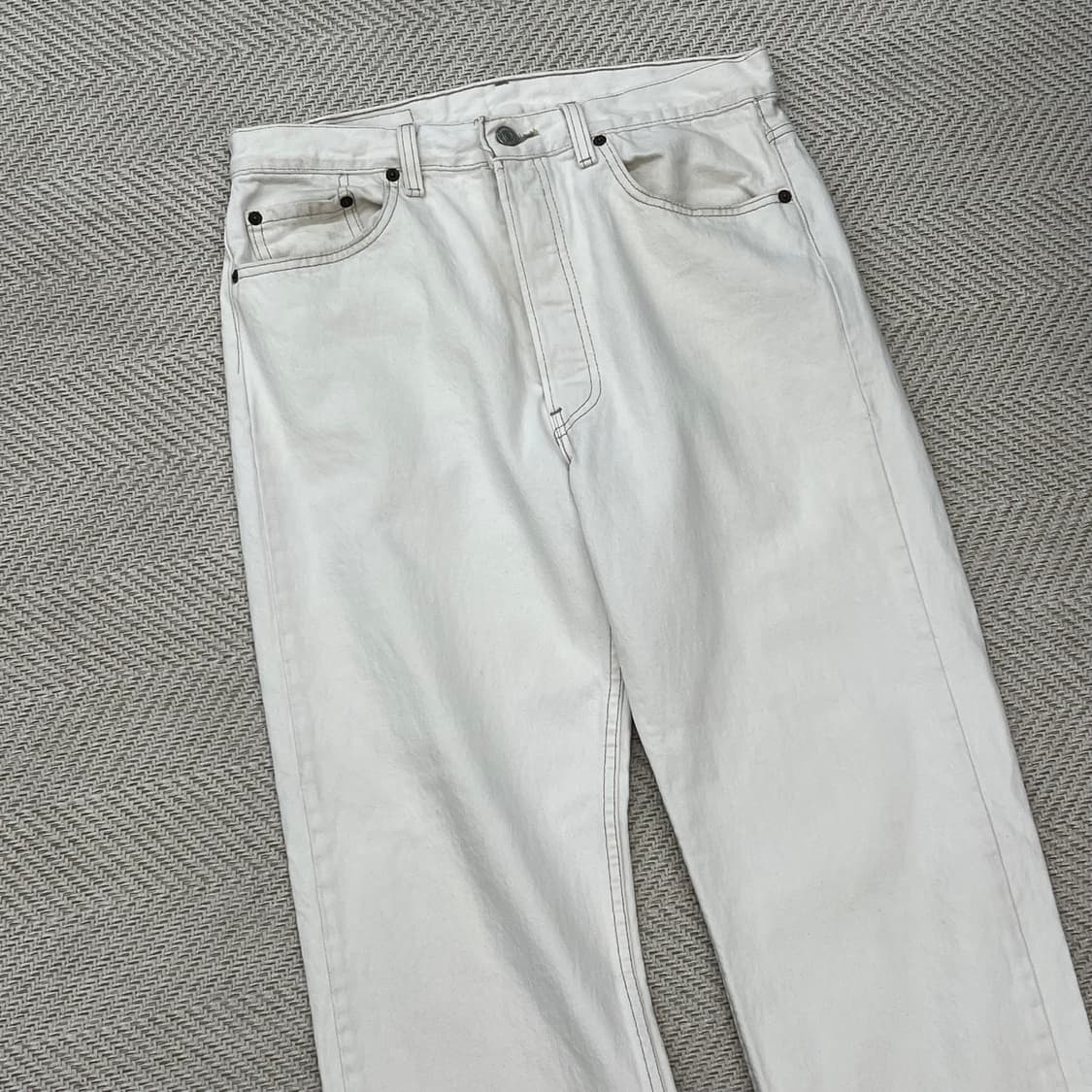 usa리바이스 501 화이트 데님 팬츠 r2575 상품이미지3