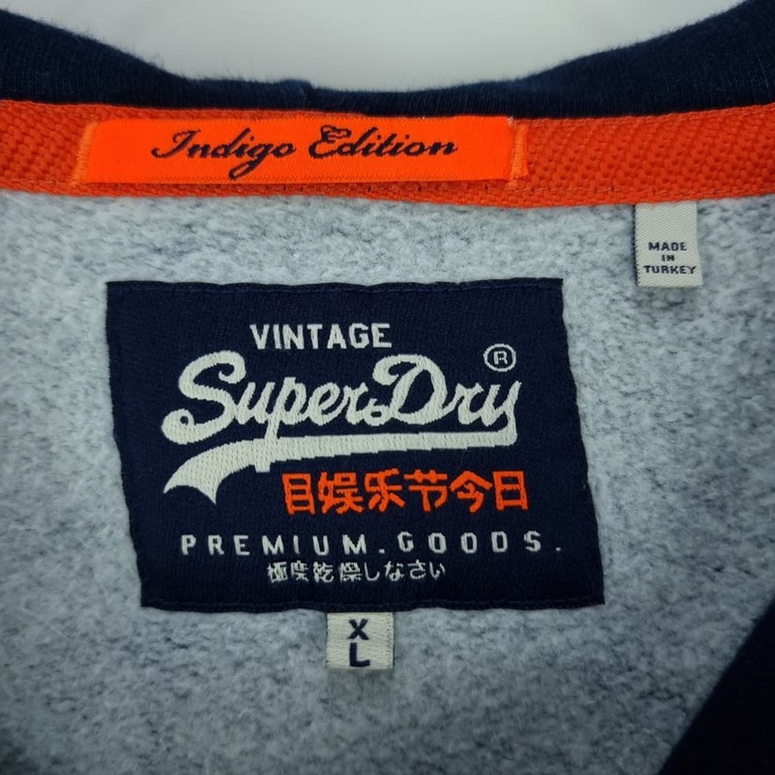 [슈퍼드라이] 빈티지 가공 빅로고 후드티 M19806 상품이미지8